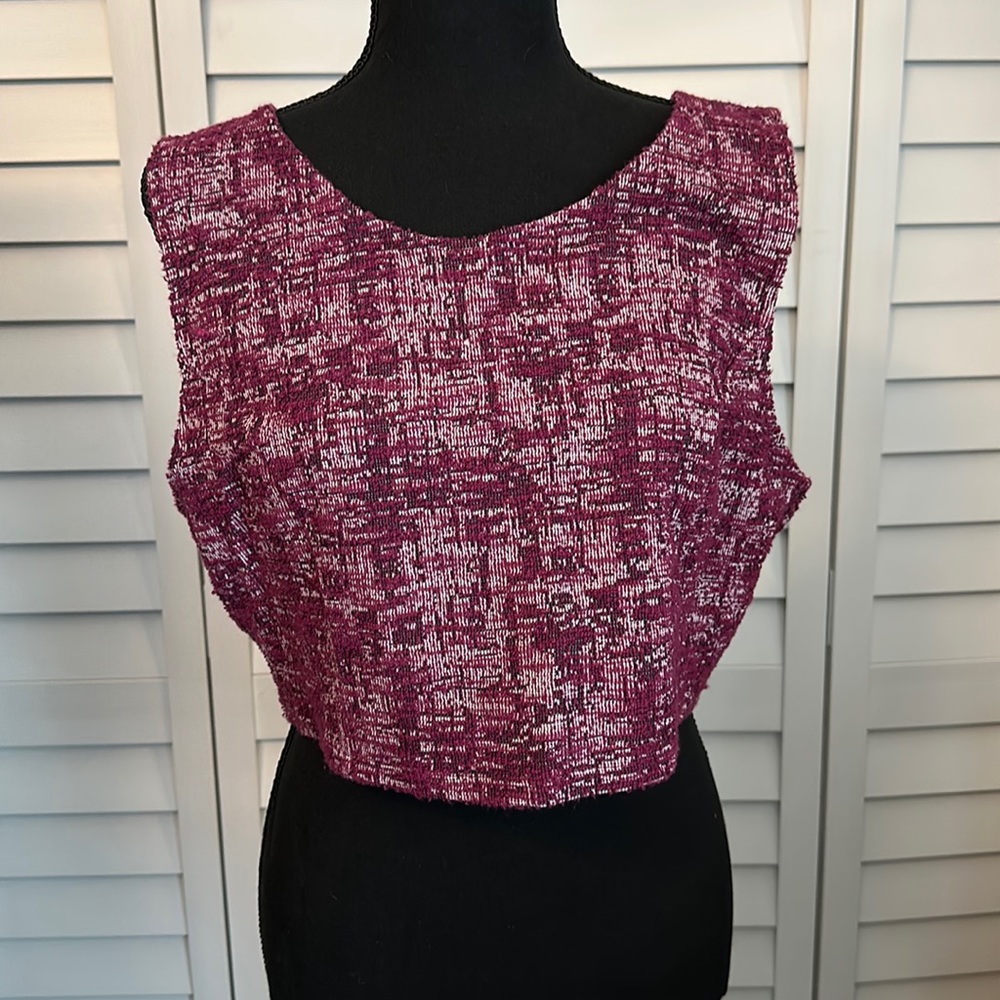 FREEPRESS loose crop top knitted blouse